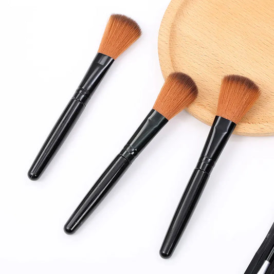 Single brush makeup